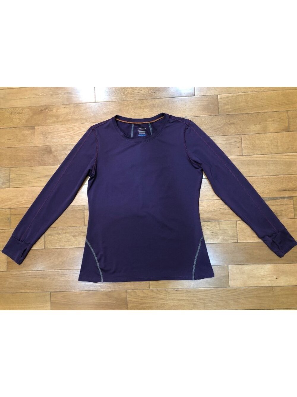 Tommie Copper Cool Copper Long Sleeve Crew Neck Purple Shirt Size L